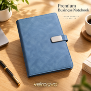 velraovo™ A5 Hardcover Journal - Soft Touch PU Leather Notebook with Elastic Closure, Ribbon Bookmark & Expandable Pocket, Thick No-Bleed Lined Paper for Office, School & Daily Planning (Classic Morandi Colors)