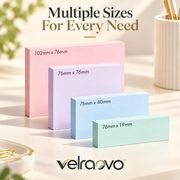 velraovo™ Pastel Sticky Notes Set - 3x3 Inch Self-Stick Memo Pads, Strong Adhesive Aesthetic Sticky Notes for Wall, Computer, Fridge & Office Organization (Soft Morandi Shades)