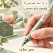 velraovo™ Poetic Theme Aesthetic Gel Pen Set - 4Pcs 0.5mm Extra Fine Black Ink Pens with Vintage Literary Design, Smooth Writing Luxury Stationery Gift for Writers and Students