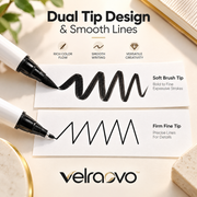 velraovo™ Acrylic Paint Marker Pens Set - 8 Pack White Fine Tip Waterproof Paint Pens for Rock Painting, Wood, Canvas, Glass, Ceramic, Metal & DIY Craft Projects (Fade-Resistant)