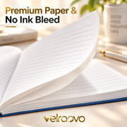 velraovo™ Minimalist Ruled Notebook Collection - A4, A5 & B5 Softcover Writing Journals with 8mm Lined Pages, Smooth Paper for School, Office Work & Daily Journaling (Classic Morandi Tone)