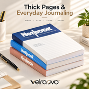velraovo™ Minimalist Ruled Notebook Collection - A4, A5 & B5 Softcover Writing Journals with 8mm Lined Pages, Smooth Paper for School, Office Work & Daily Journaling (Classic Morandi Tone)